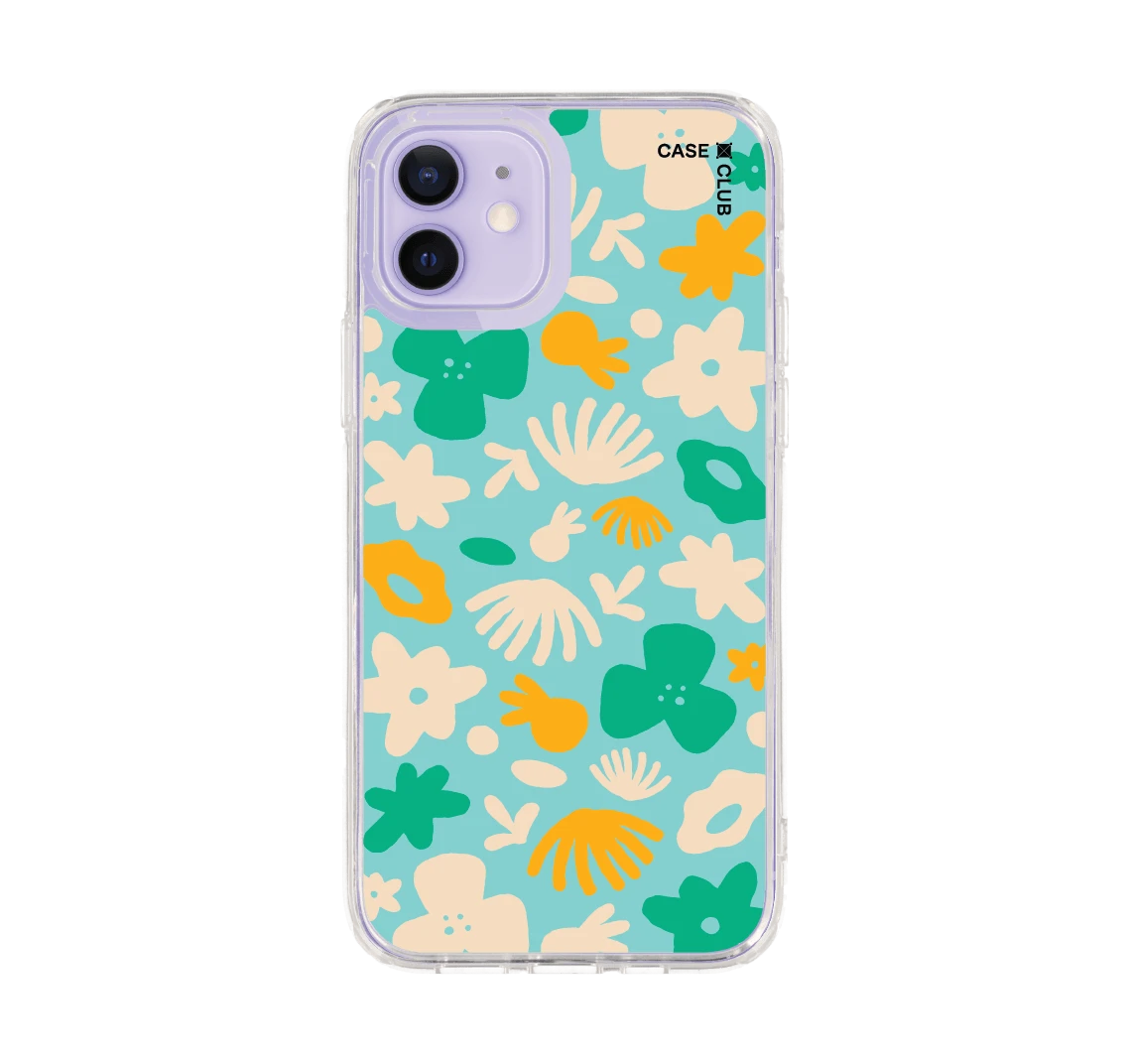 light blue flower pattern